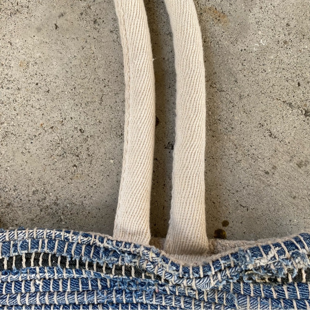 Anthropologie Mabelle Chindi Tote Bag, Blue Rag Rug Tote Bag View 5